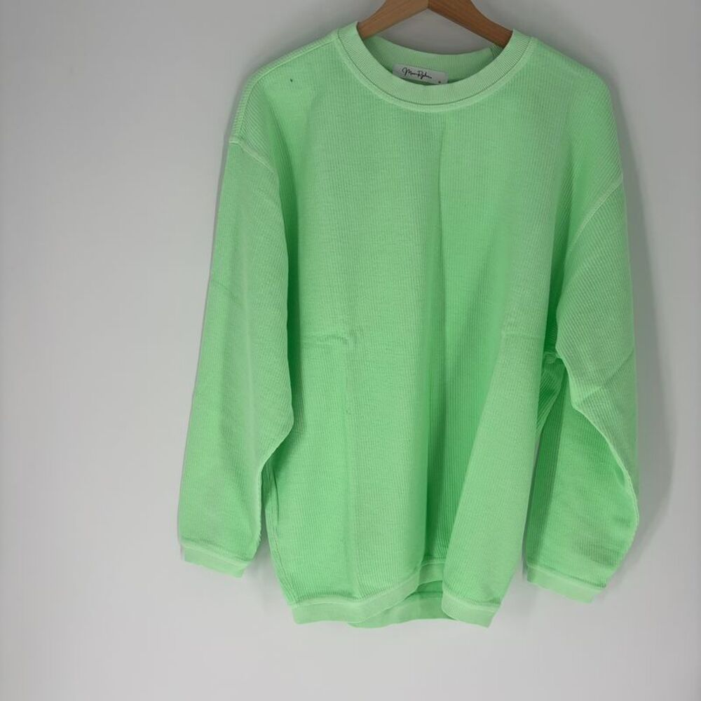 MOON RYDER Moon Ryder Essential Corded Crew (Neon Lime)-MEDIUM